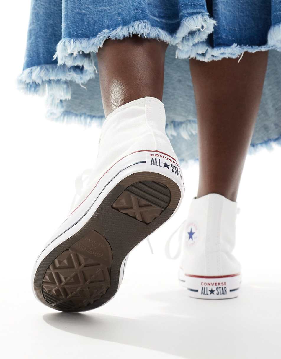Converse Chuck Taylor All Star Hi canvas sneakers in white