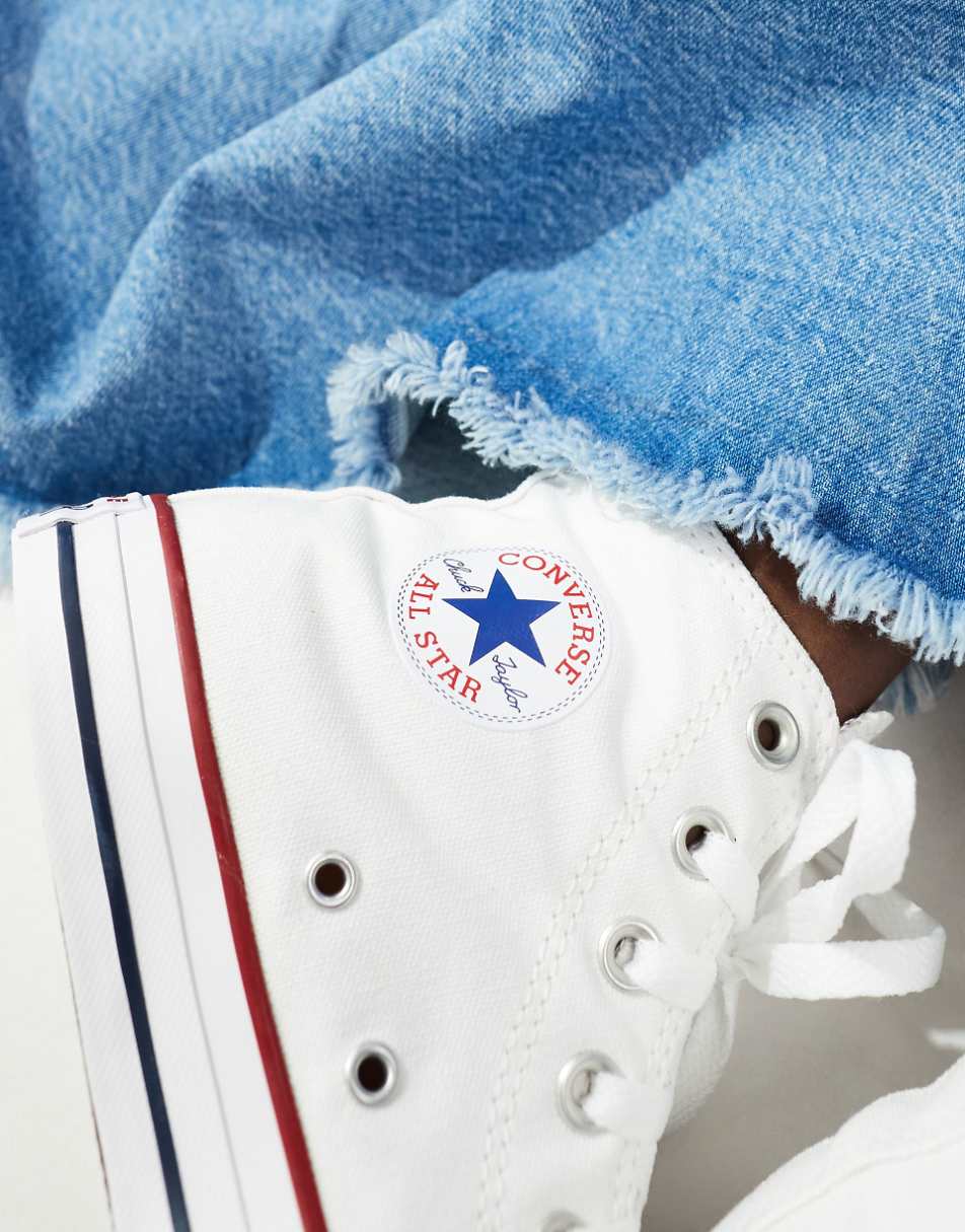 Converse Chuck Taylor All Star Hi canvas sneakers in white