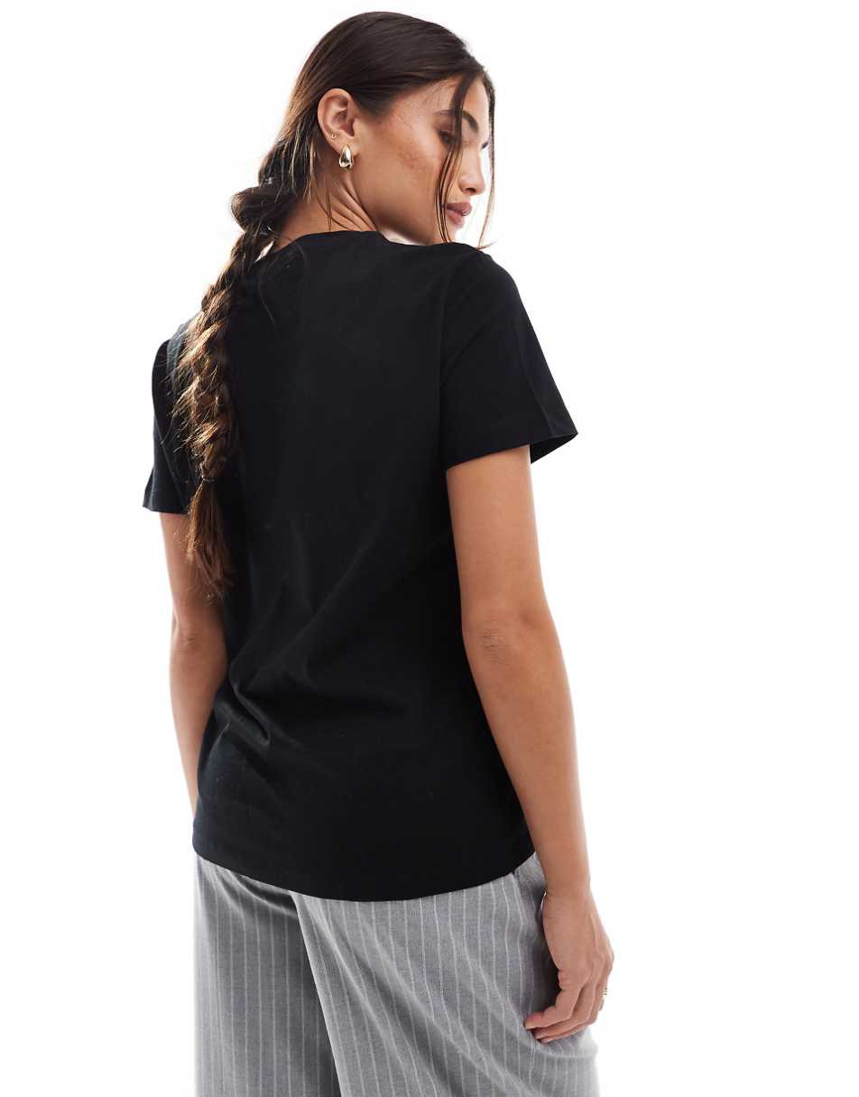 ASOS DESIGN ultimate t-shirt with crew neck in cotton blend in black - BLACK