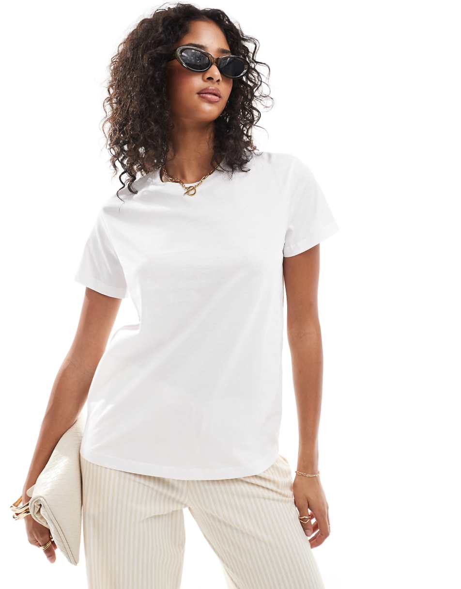 ASOS DESIGN ultimate t-shirt with crew neck in cotton blend in white - WHITE
