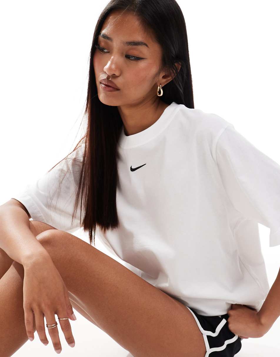 Nike Essentials oversized t-shirt in white