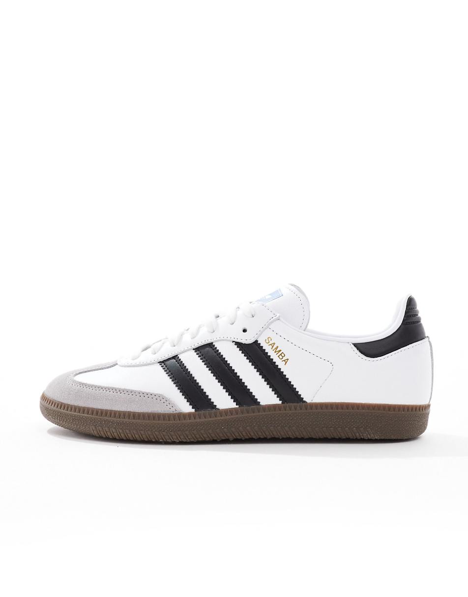 adidas Originals Samba OG sneakers in white and black