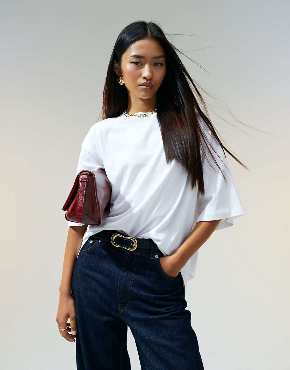 ASOS DESIGN oversized t-shirt in white