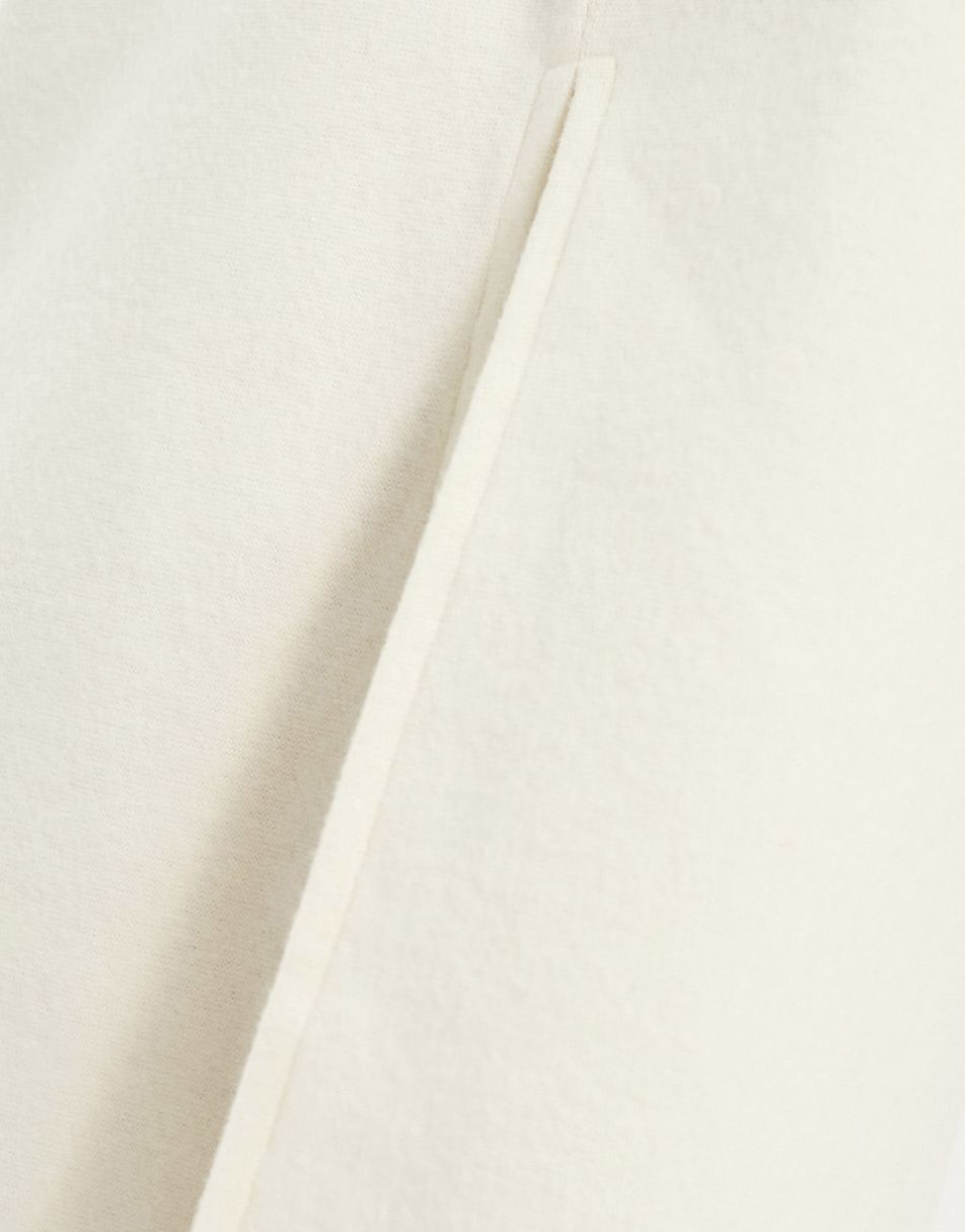 ASOS DESIGN super soft midi skirt in winter white - part of a set