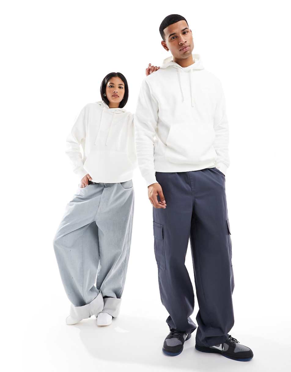 Nike Club unisex hoodie in off white