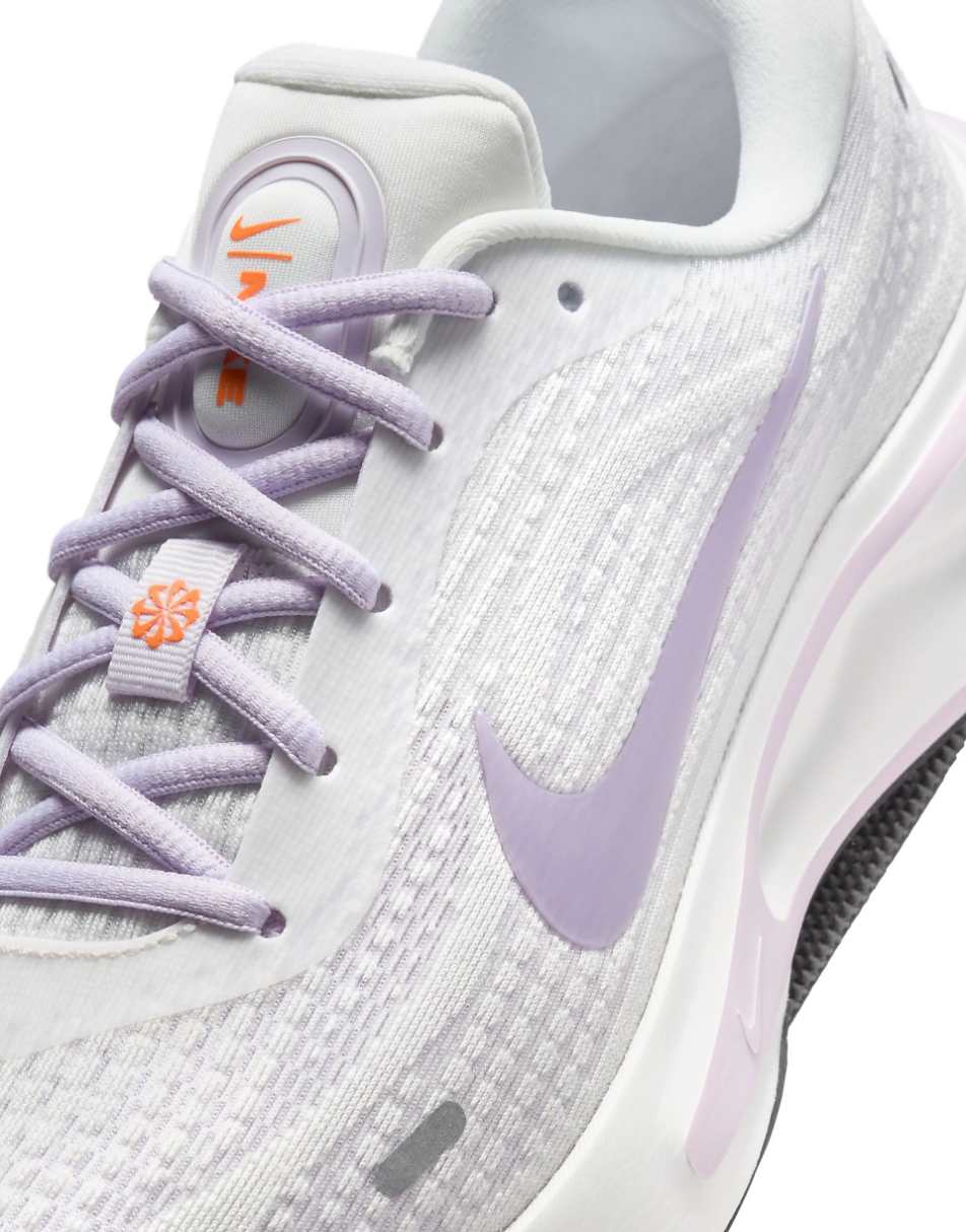 Nike Running Journey Run sneakers in lilac and white