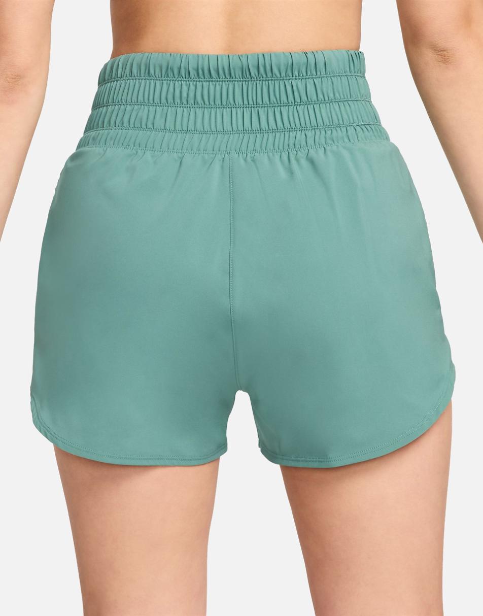 Nike One Training Dri-FIT ultra high rise 3-inch shorts in green