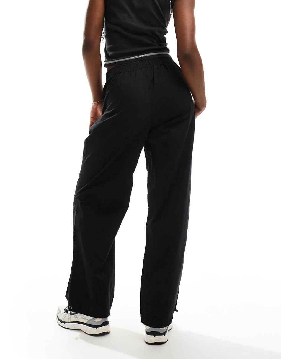 French Connection parachute pants in black
