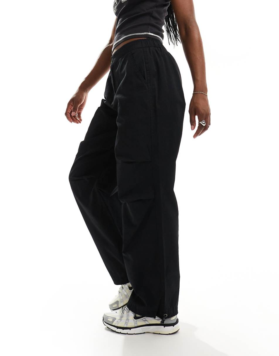 French Connection parachute pants in black