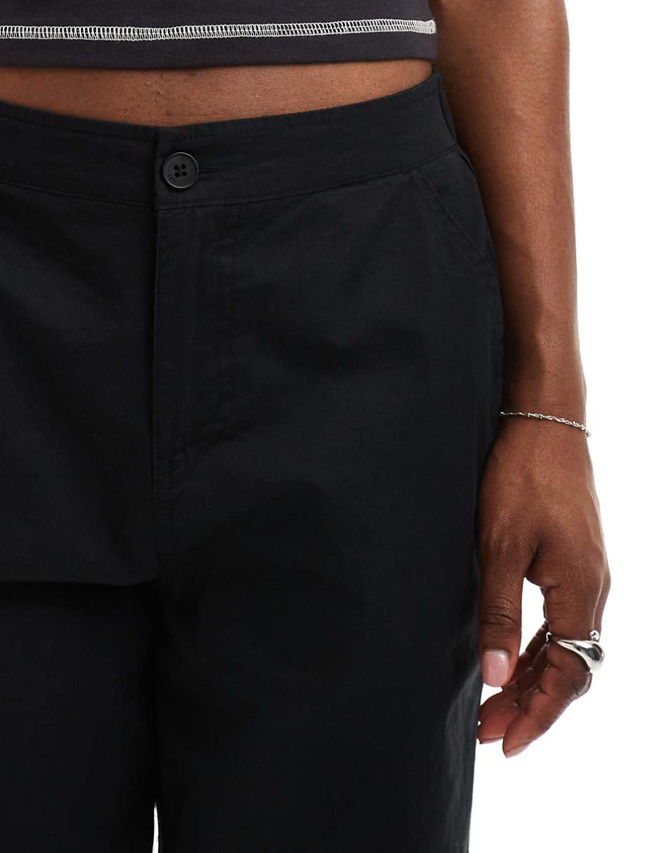 French Connection parachute pants in black