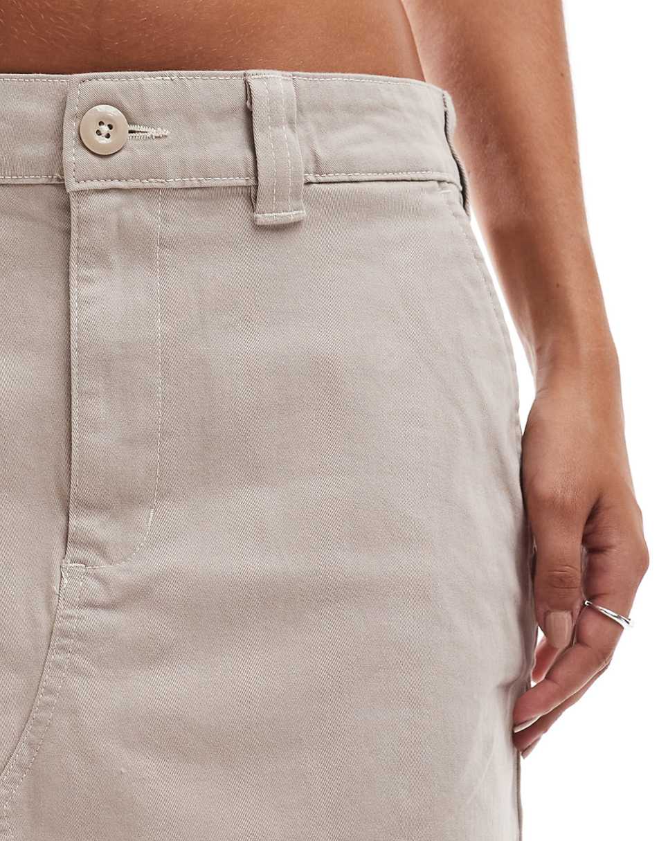 Dickies Meriden mini skirt in beige