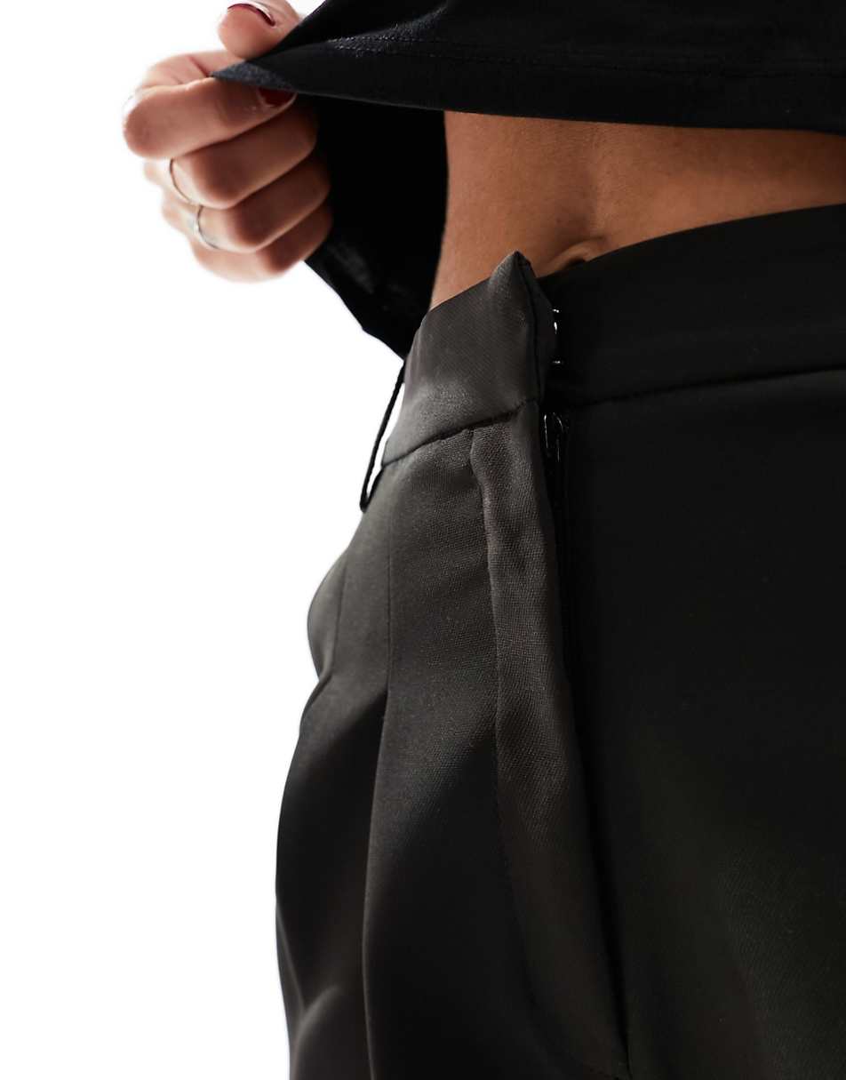 Miss Selfridge tailored wide leg pants in black
