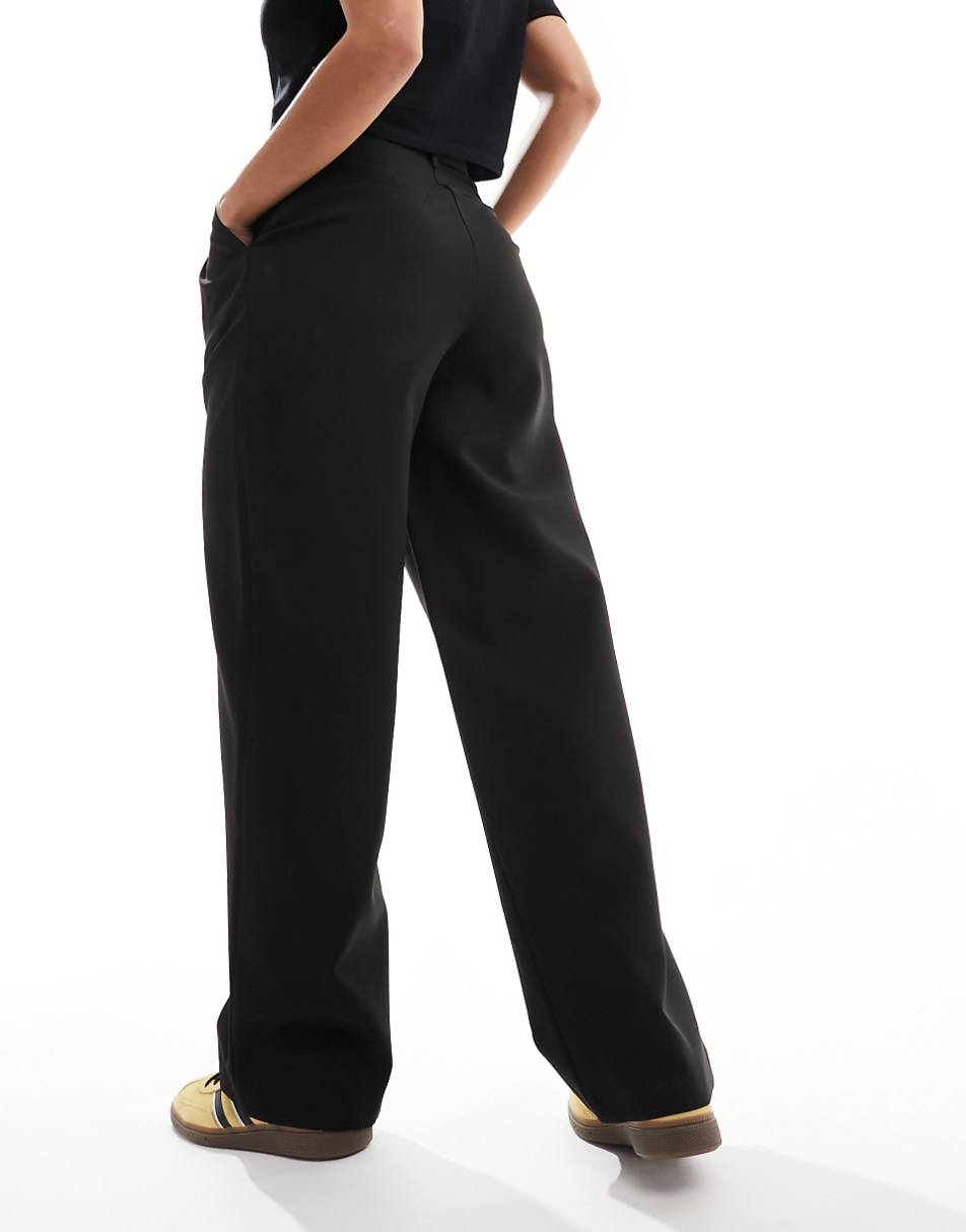 Miss Selfridge tailored wide leg pants in black