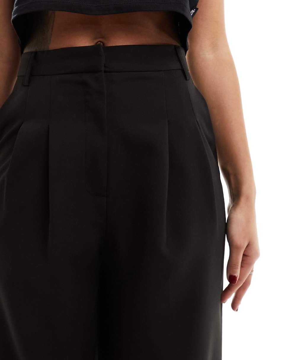 Miss Selfridge tailored wide leg pants in black