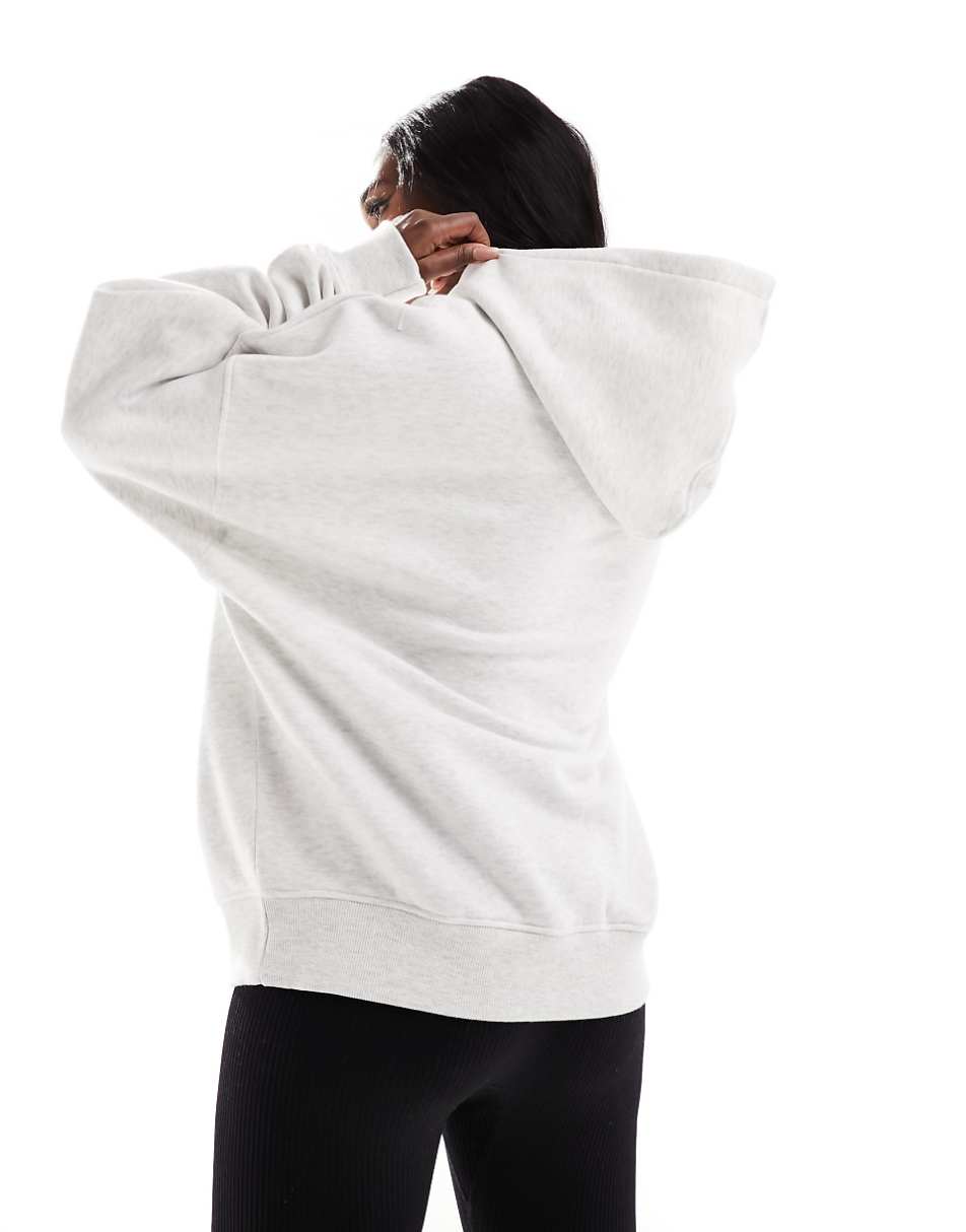 Kaiia sport NYC oversized hoodie in gray heather