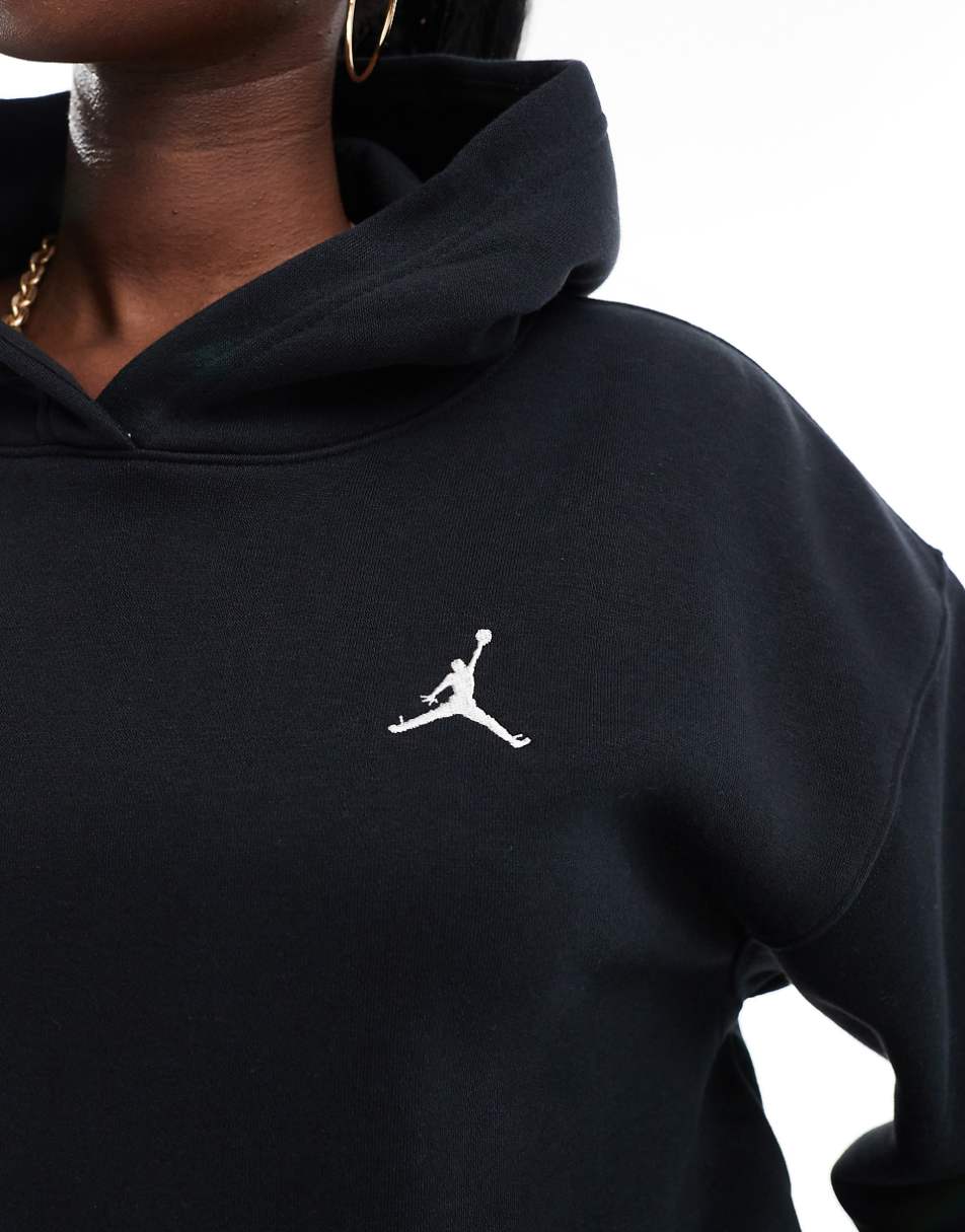 Jordan Brooklyn fleece hoodie in black