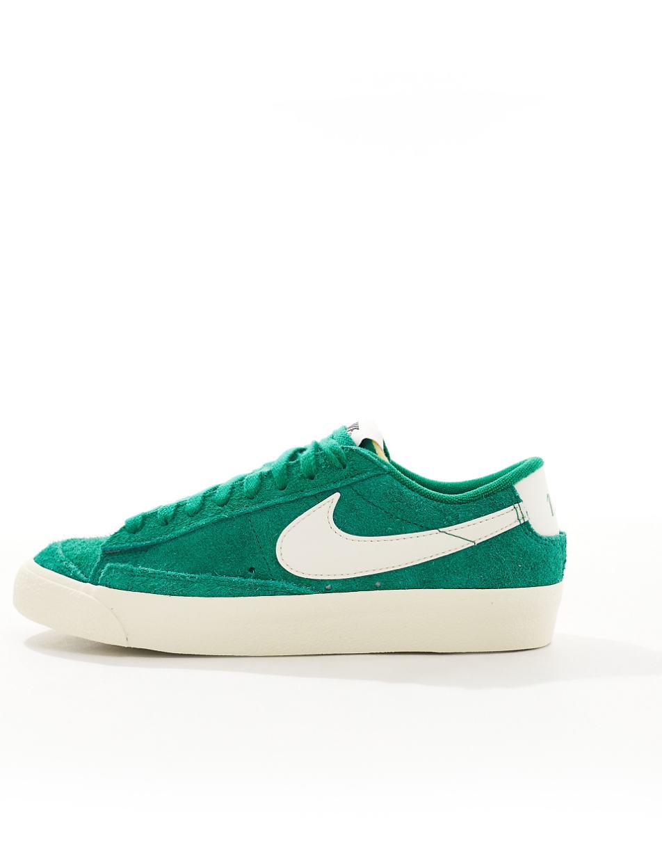 Nike Blazer Low '77 sneakers in green and white