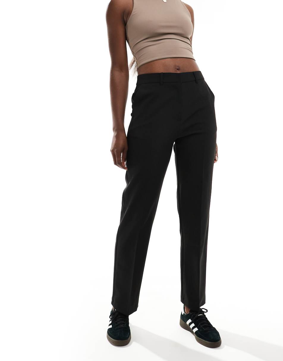 Miss Selfridge slim leg full length pants in black