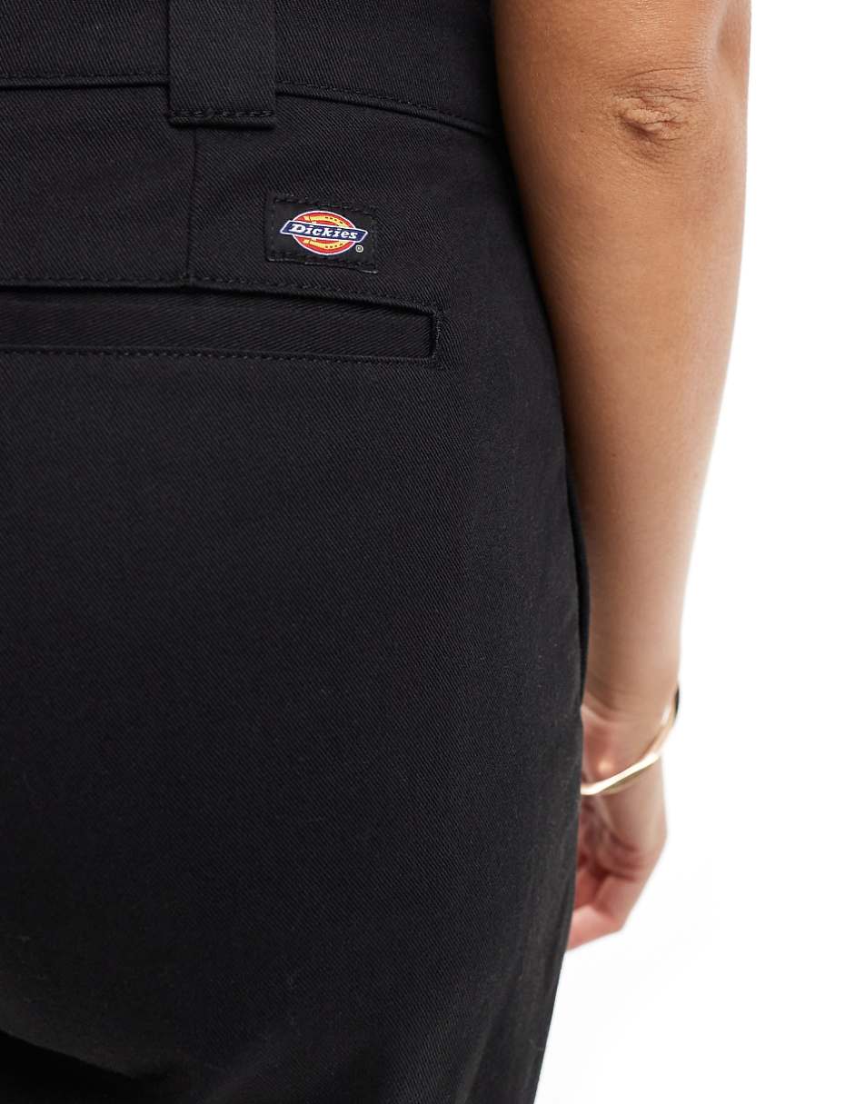 Dickies wide leg pants in black