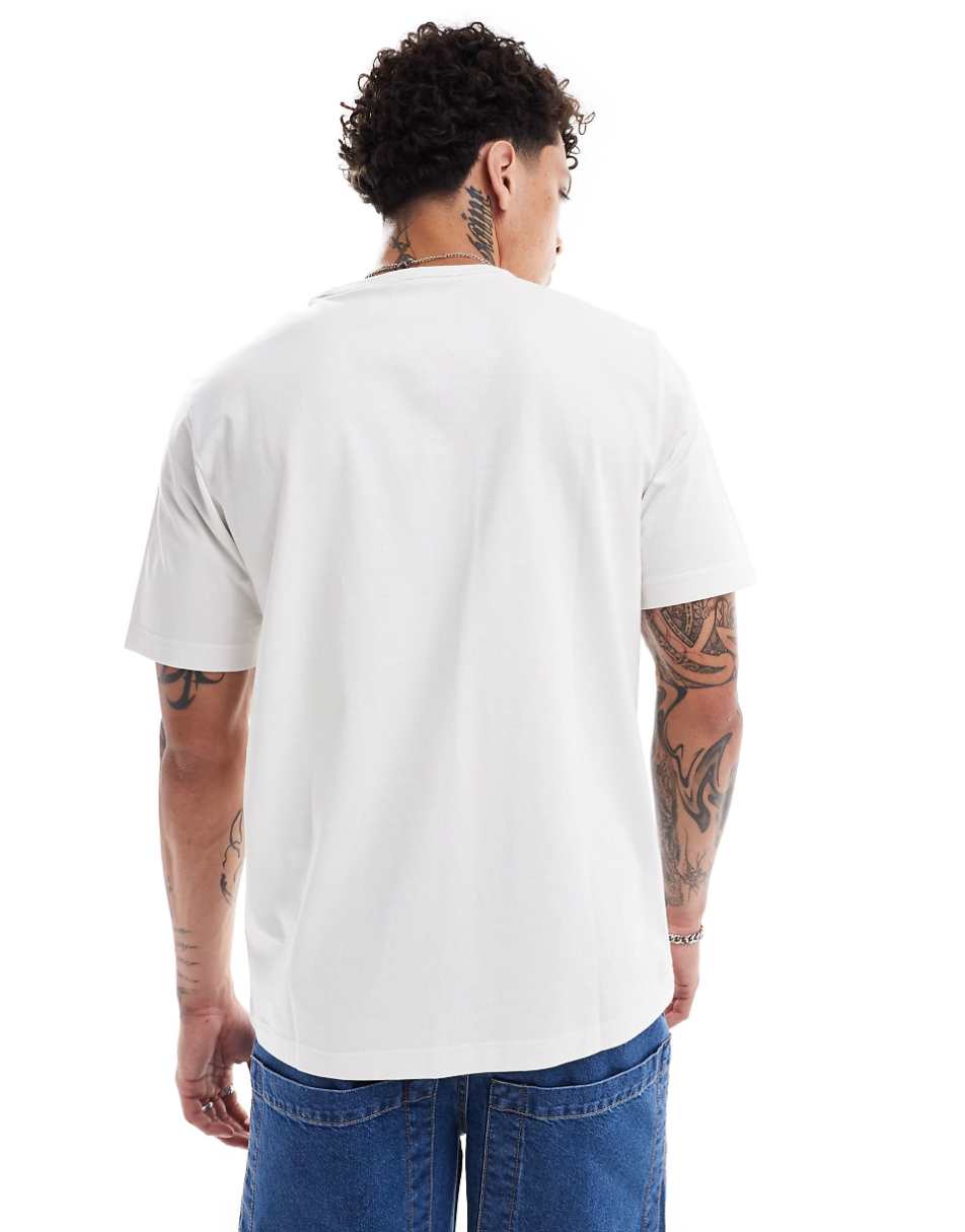 adidas Originals unisex graphic print t-shirt in white
