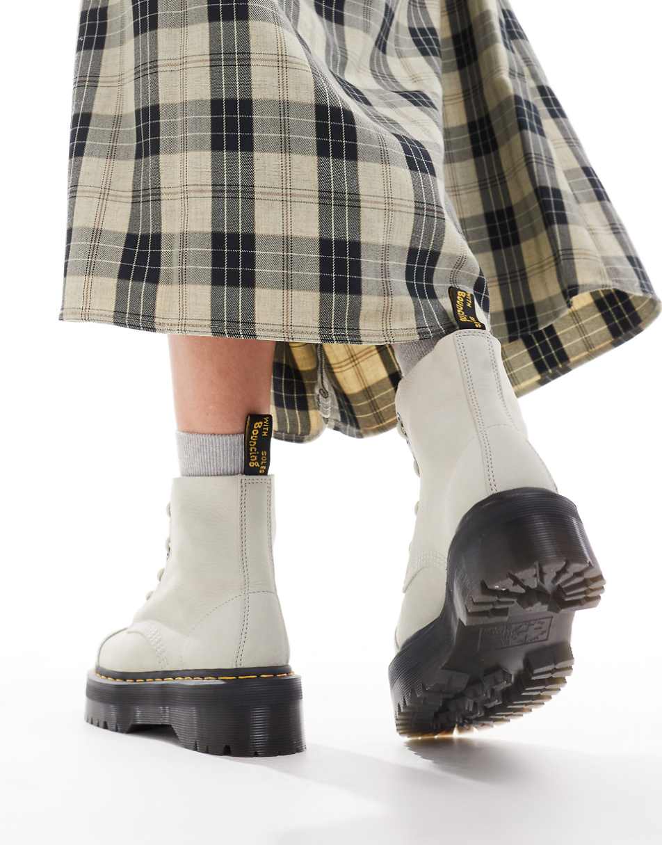 Dr Martens Sinclair boots in cool gray nubuck