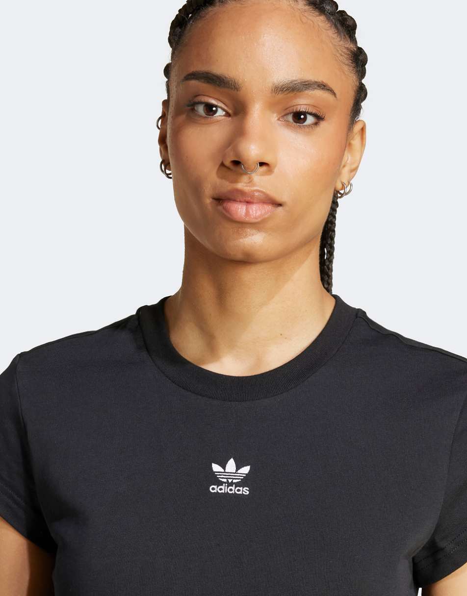 adidas Originals Essentials slim fit T-shirt in black