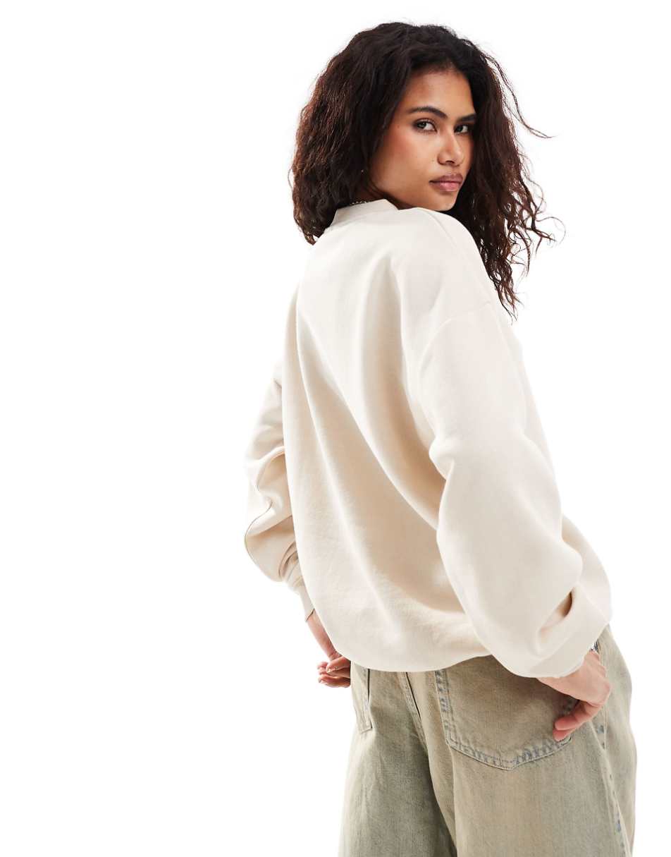 Daisy Street relaxed sweatshirt in stone