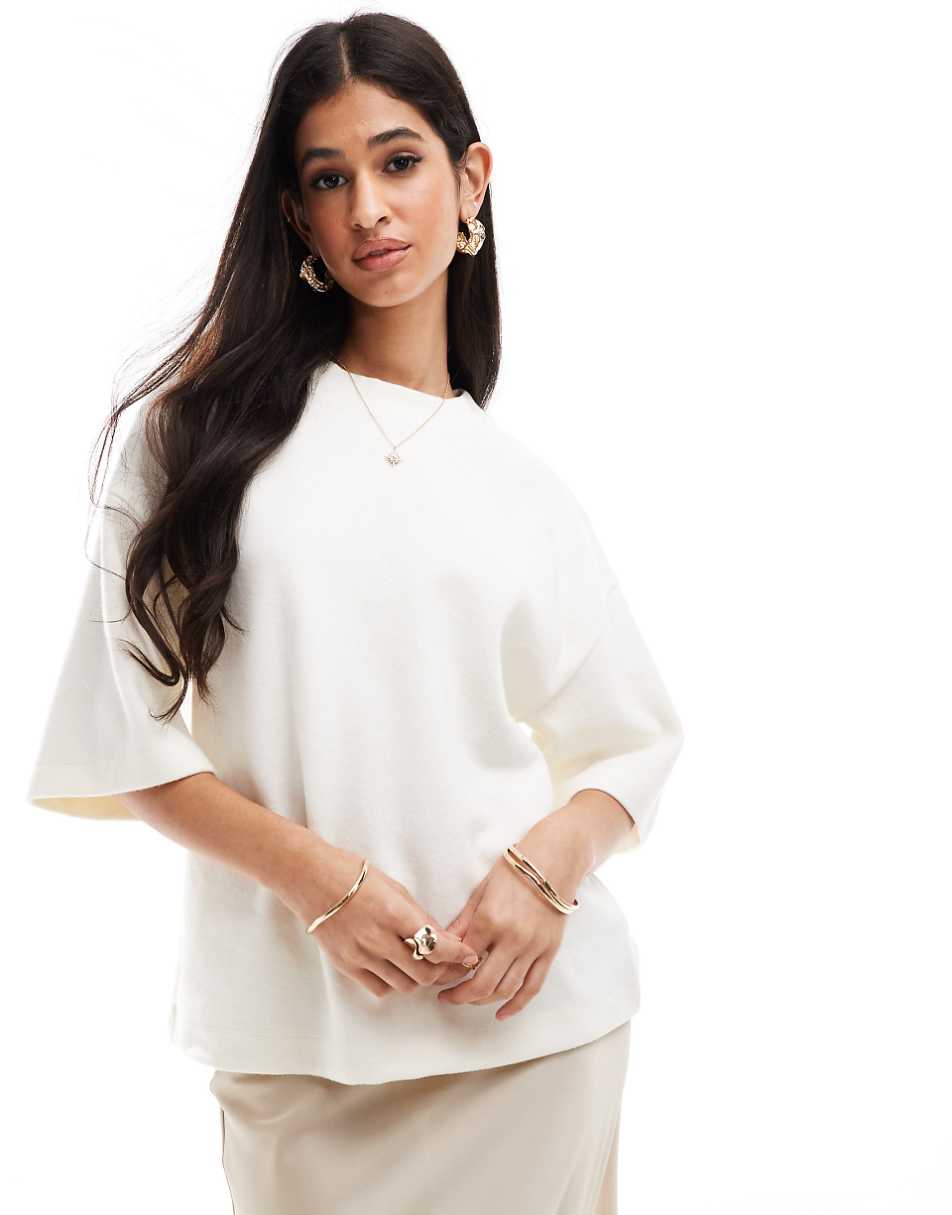 ASOS DESIGN supersoft boxy T-shirt in white