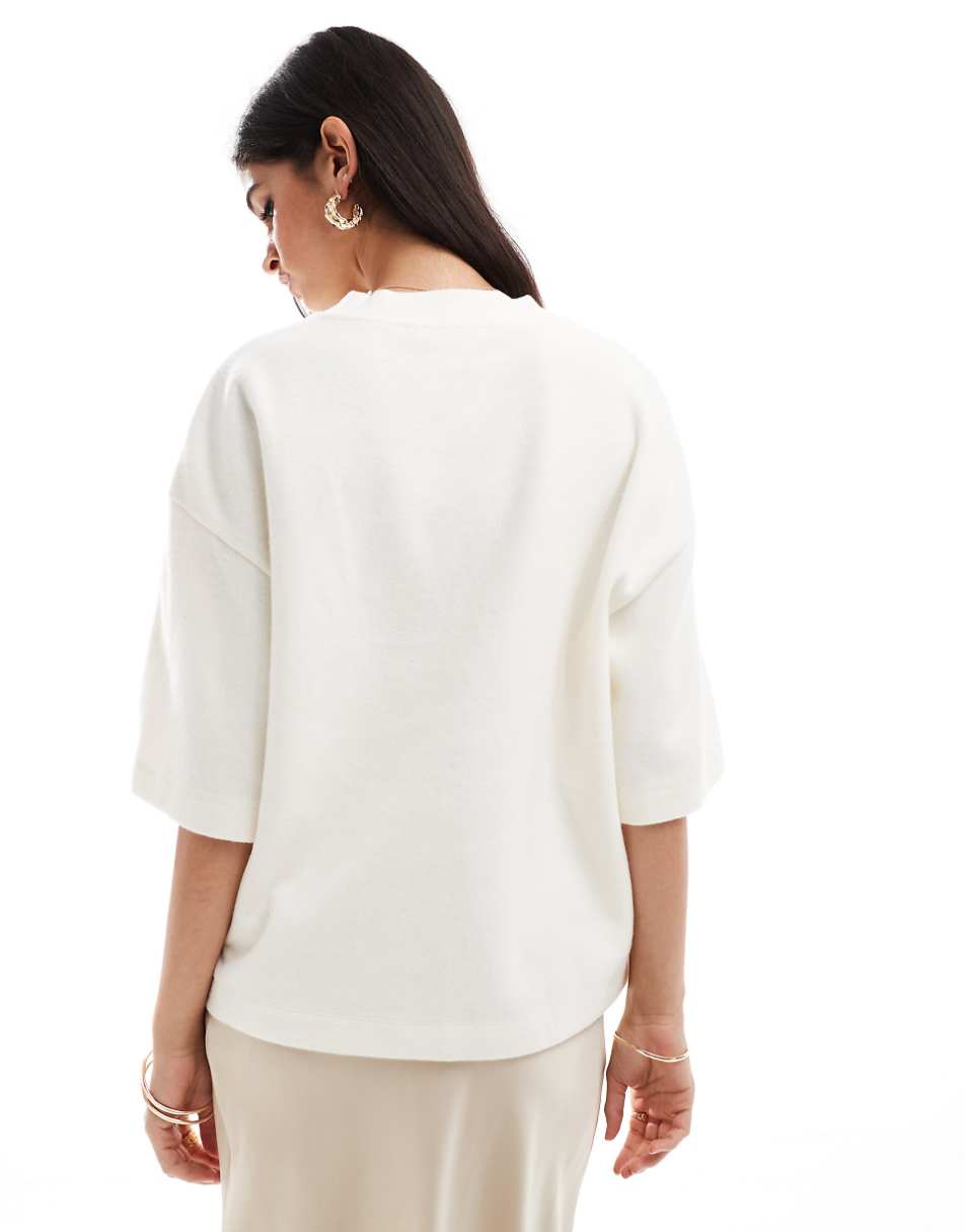 ASOS DESIGN supersoft boxy T-shirt in white