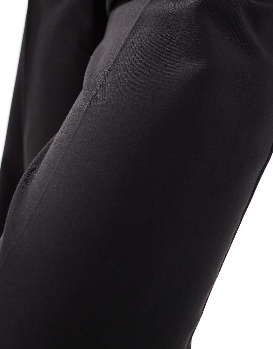 ASOS DESIGN tailored pull-on pants in black