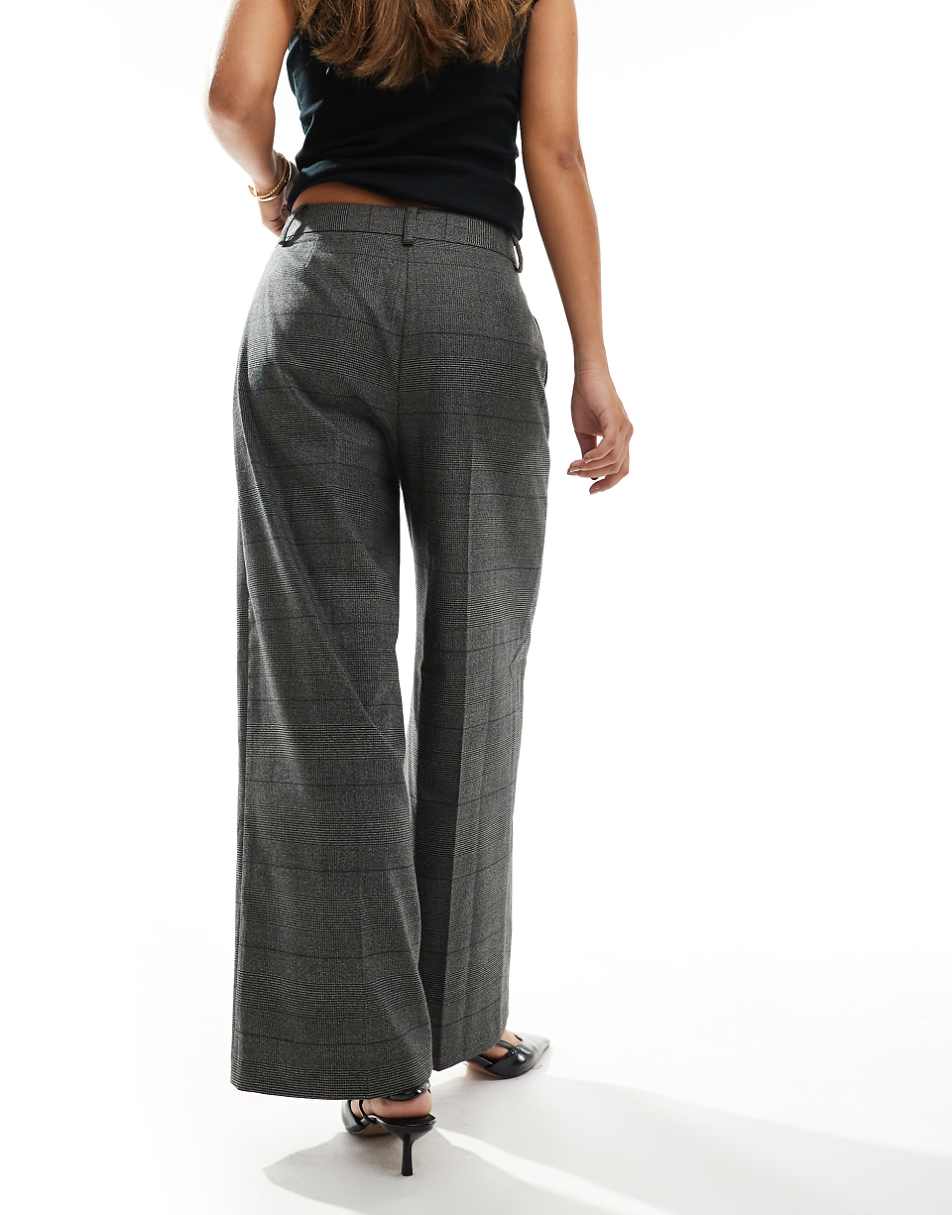 ASOS DESIGN tailored culotte in check