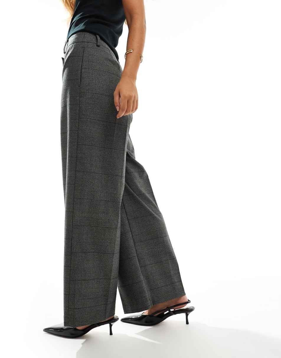 ASOS DESIGN tailored culotte in check