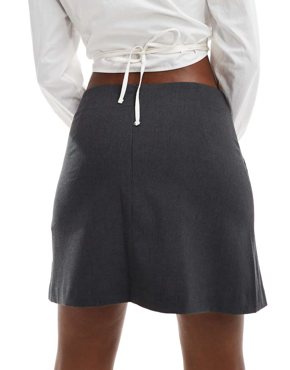 ASOS DESIGN tailored pocket detail mini skirt