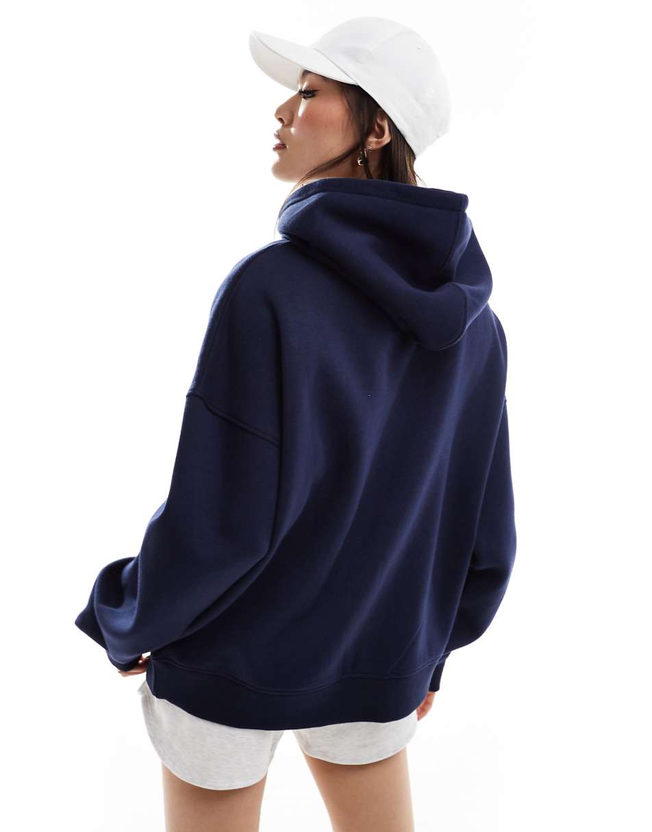 Kaiia sports club logo hoodie in navy