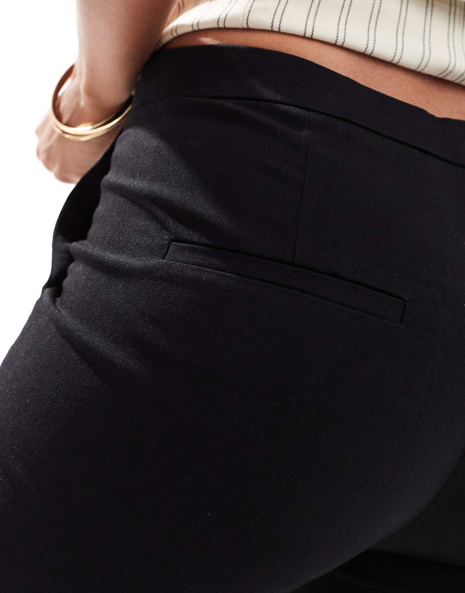 Mango tailored slim pants in black