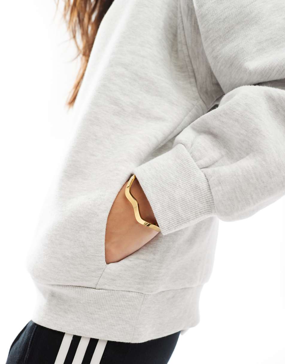 Bershka oversized sweatshirt in gray - part of a set