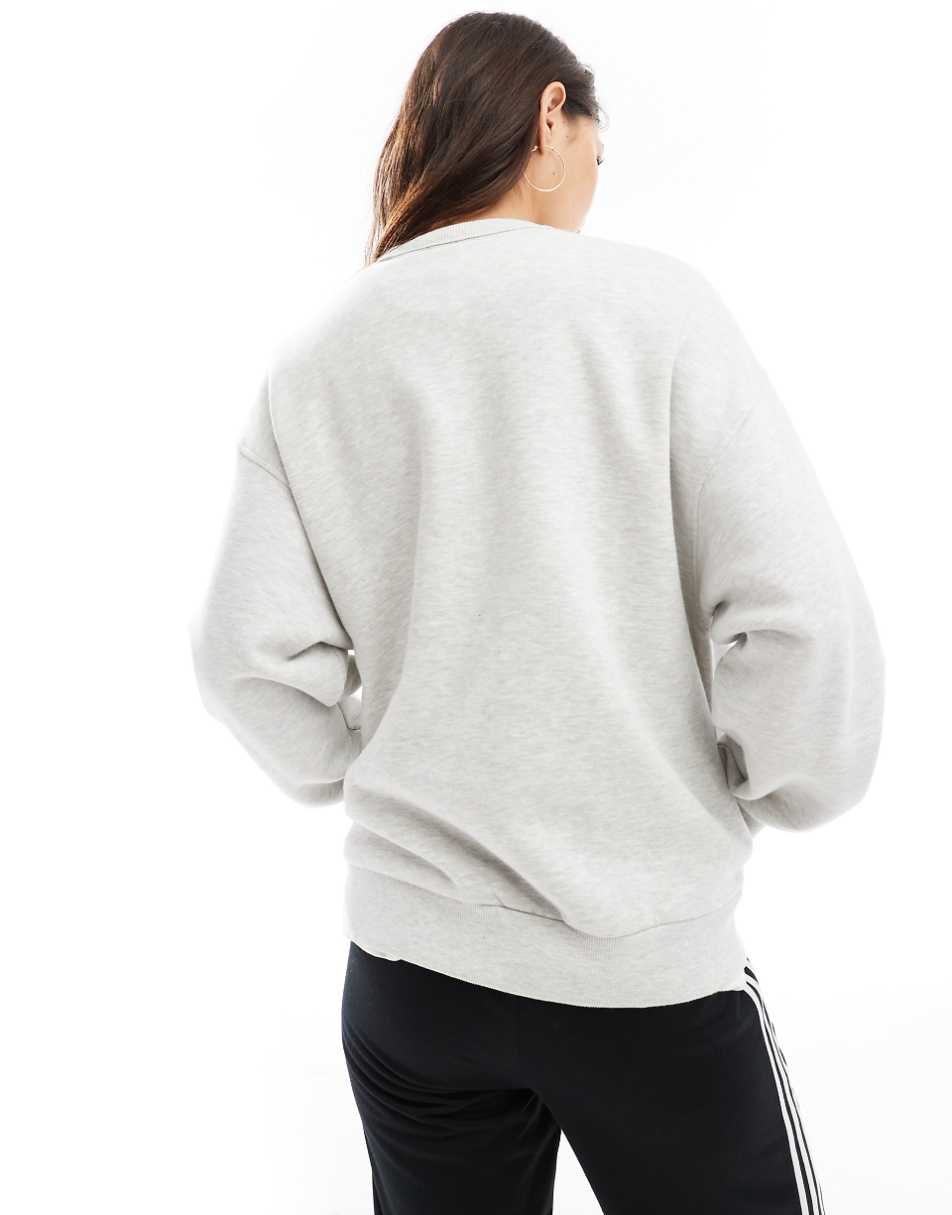 Bershka oversized sweatshirt in gray - part of a set