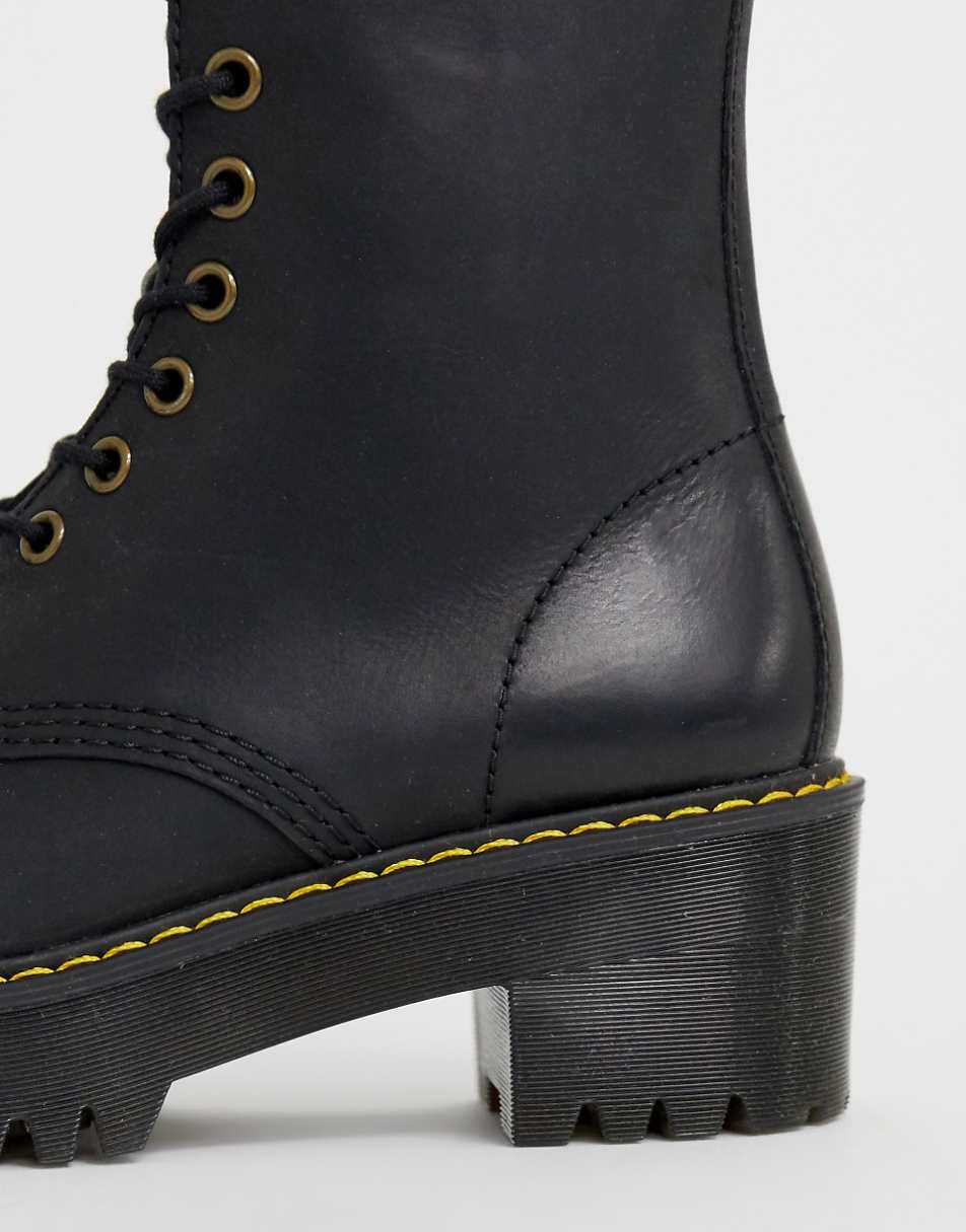 Dr Martens Shriver Hi Wyoming heeled ankle boots in black