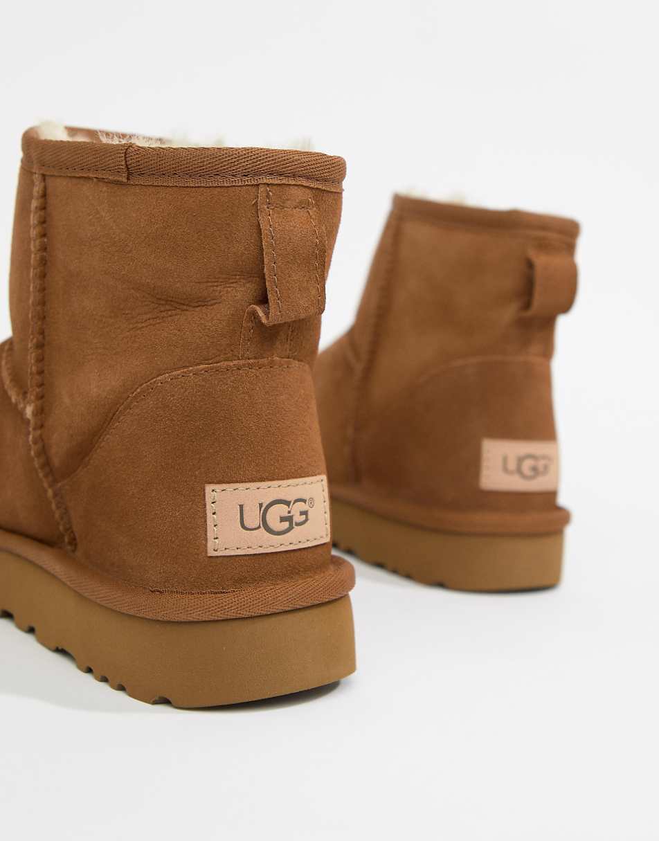 UGG Classic Mini II ankle boots in chestnut