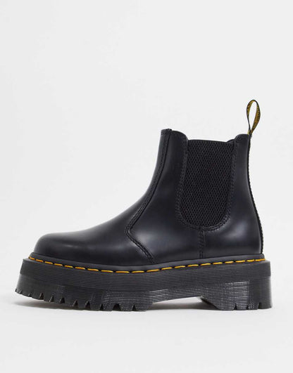 Dr Martens 2976 flatform chelsea boots in black