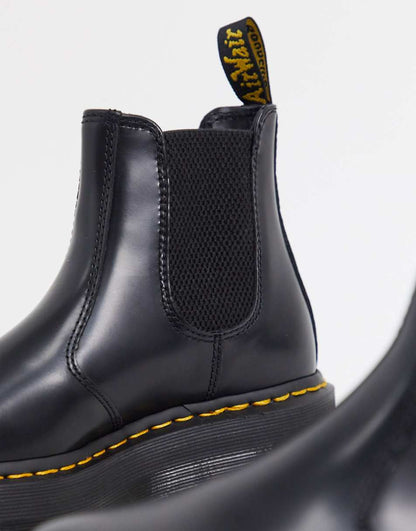 Dr Martens 2976 flatform chelsea boots in black