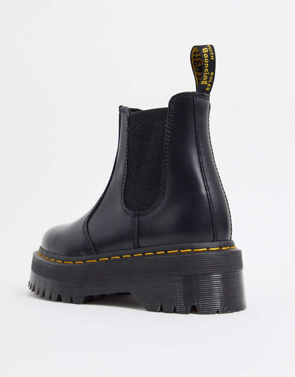 Dr Martens 2976 flatform chelsea boots in black