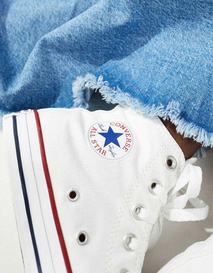 Converse Chuck Taylor All Star Hi canvas sneakers in white