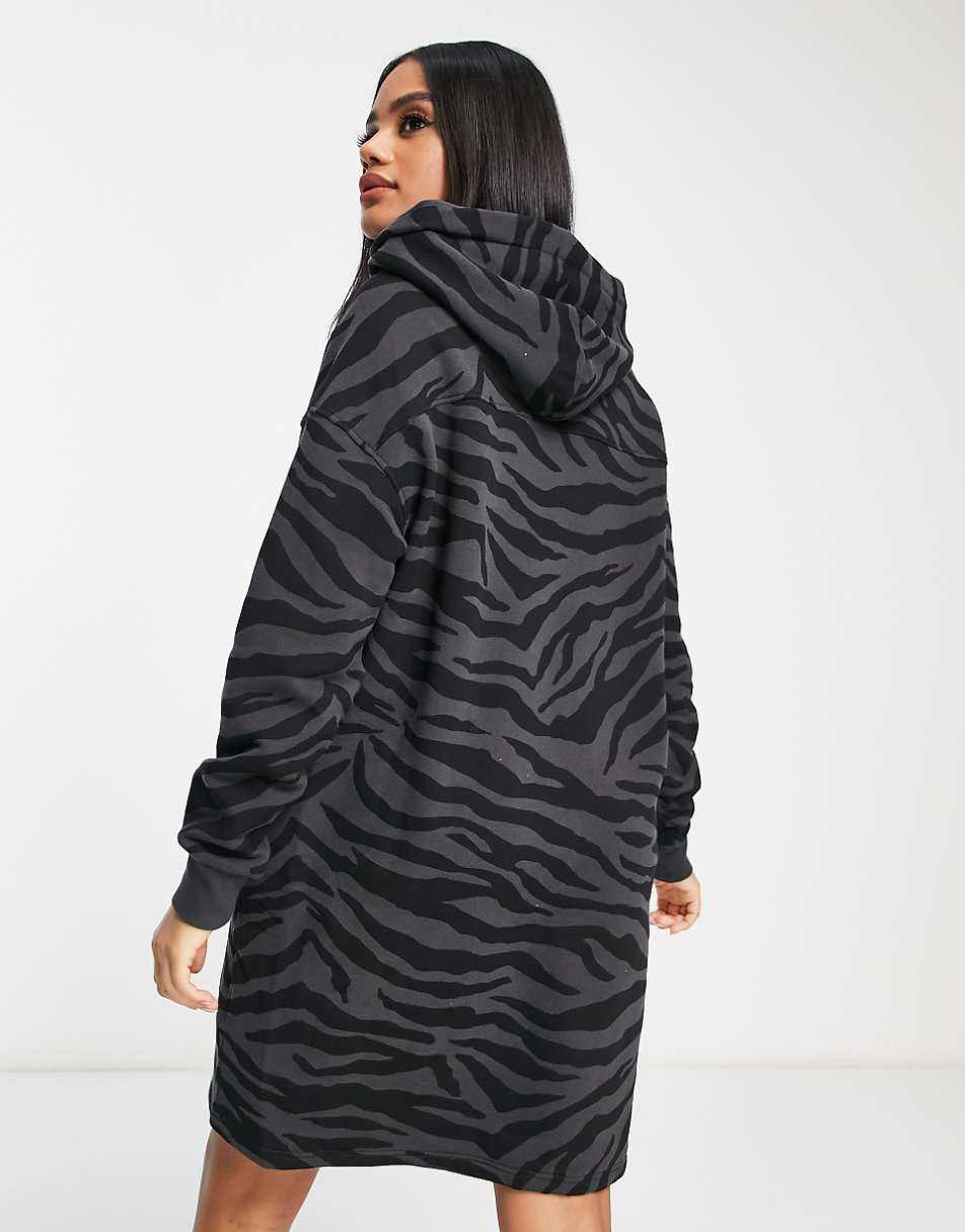 UGG Aderyn hoodie dress in black zebra