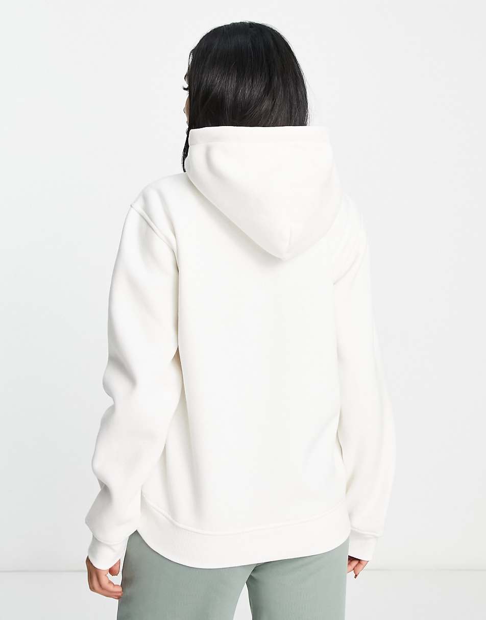 UGG Rey fuzzy logo hoodie in white