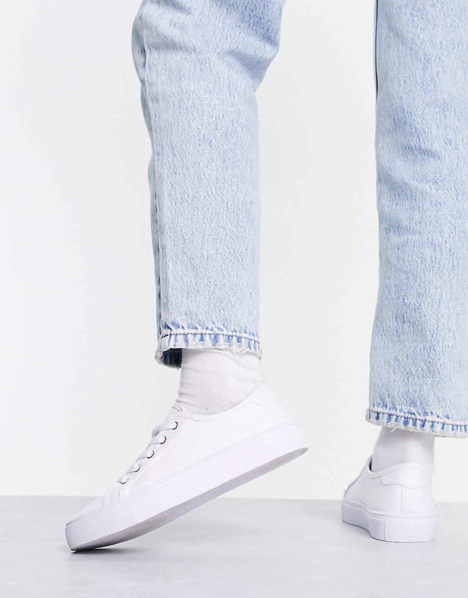 ASOS DESIGN Dizzy lace up sneakers in white