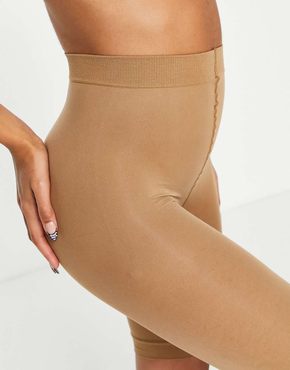 ASOS DESIGN 2 pack anti-chafing shorts in golden bronze