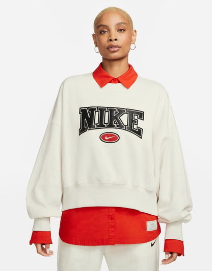 Nike Phoenix Fleece Retro sweatshirt in phantom beige Exclusive at ASOS