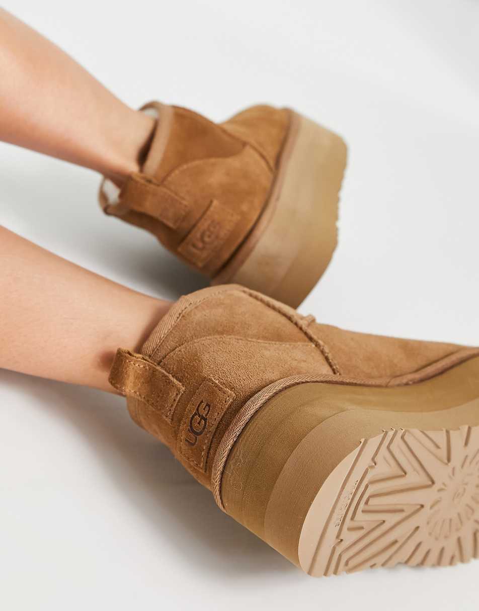 UGG Classic Ultra Mini platform boots in chestnut