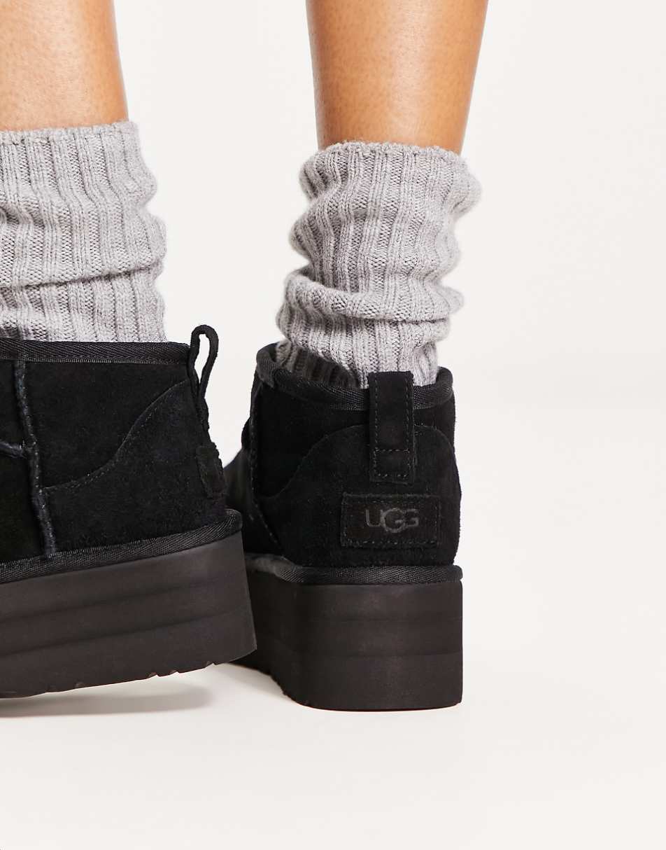 UGG Classic Ultra Mini platform boots in black